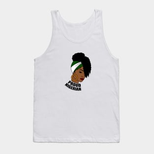 Nigeria Flag, Proud Nigerian Woman, African Tank Top